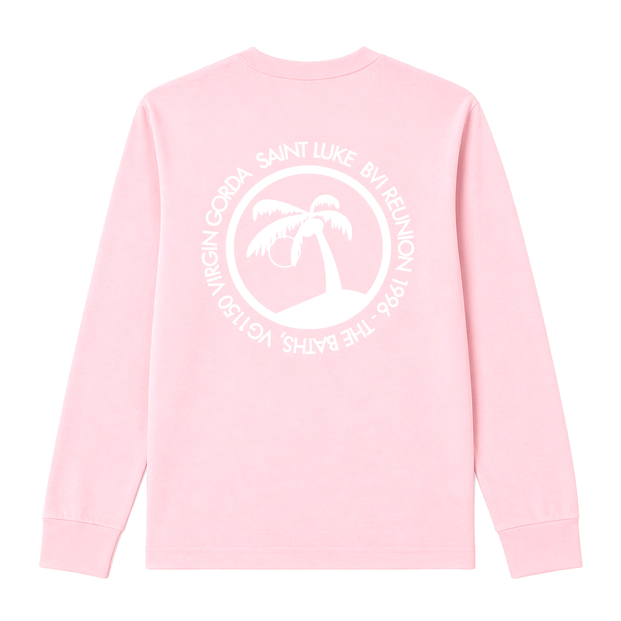 Saint Luke Long Sleeved BVI Reunion T-Shirt in Pink