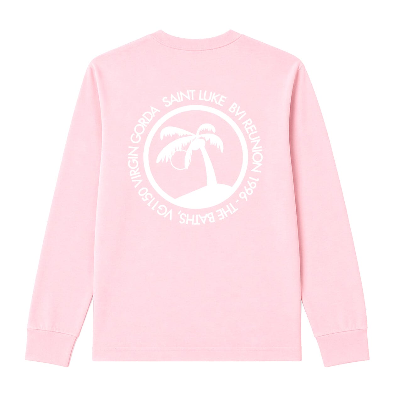 Long Sleeved BVI Reunion T-Shirt in Pink