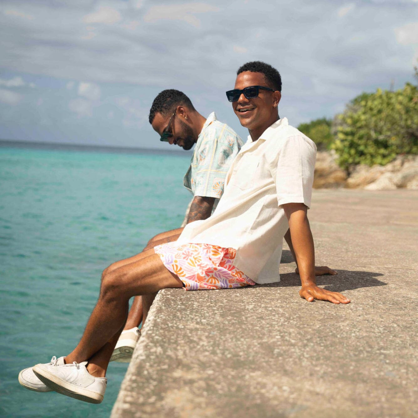 Caribbean Collage Swim Shorts