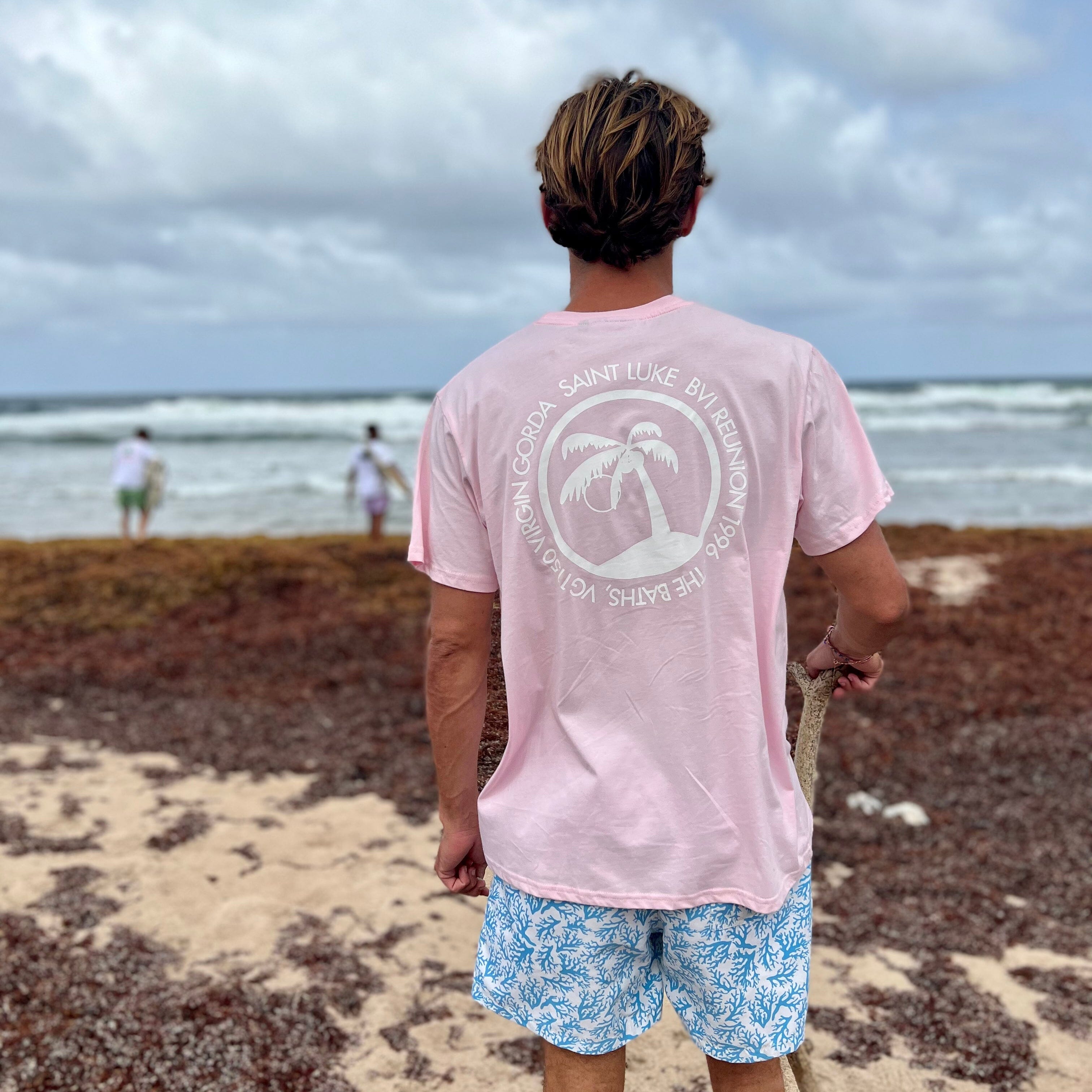 BVI Reunion T-Shirt in Sun Bleached Pink