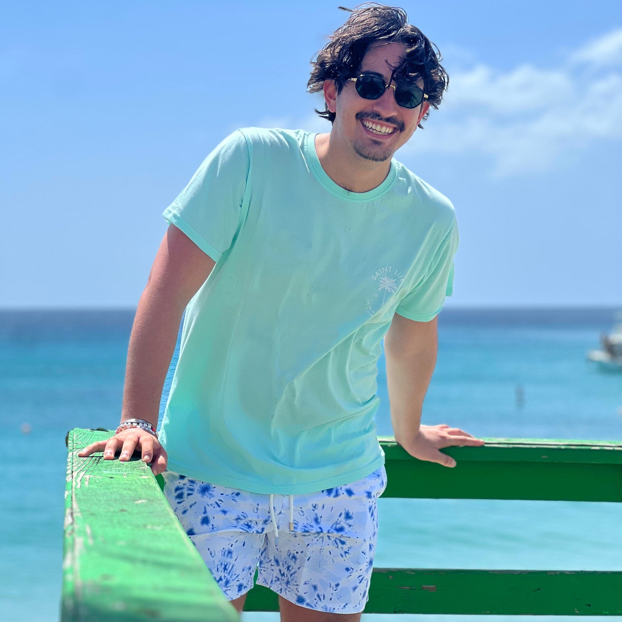 Saint Luke Palm Plantation Co. T-Shirt in Vintage Green