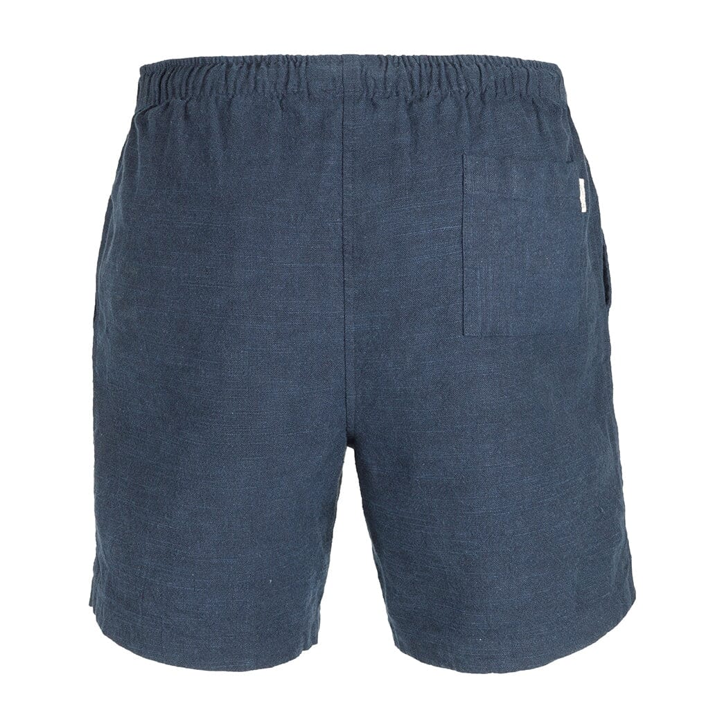 Navy Cotton Drawstring Shorts
