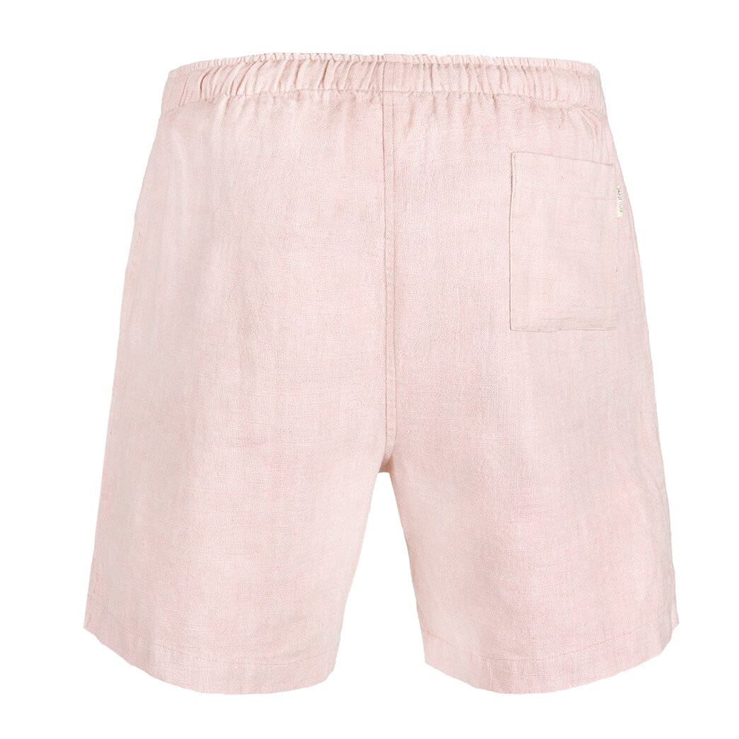 Pink Cotton Drawstring Shorts