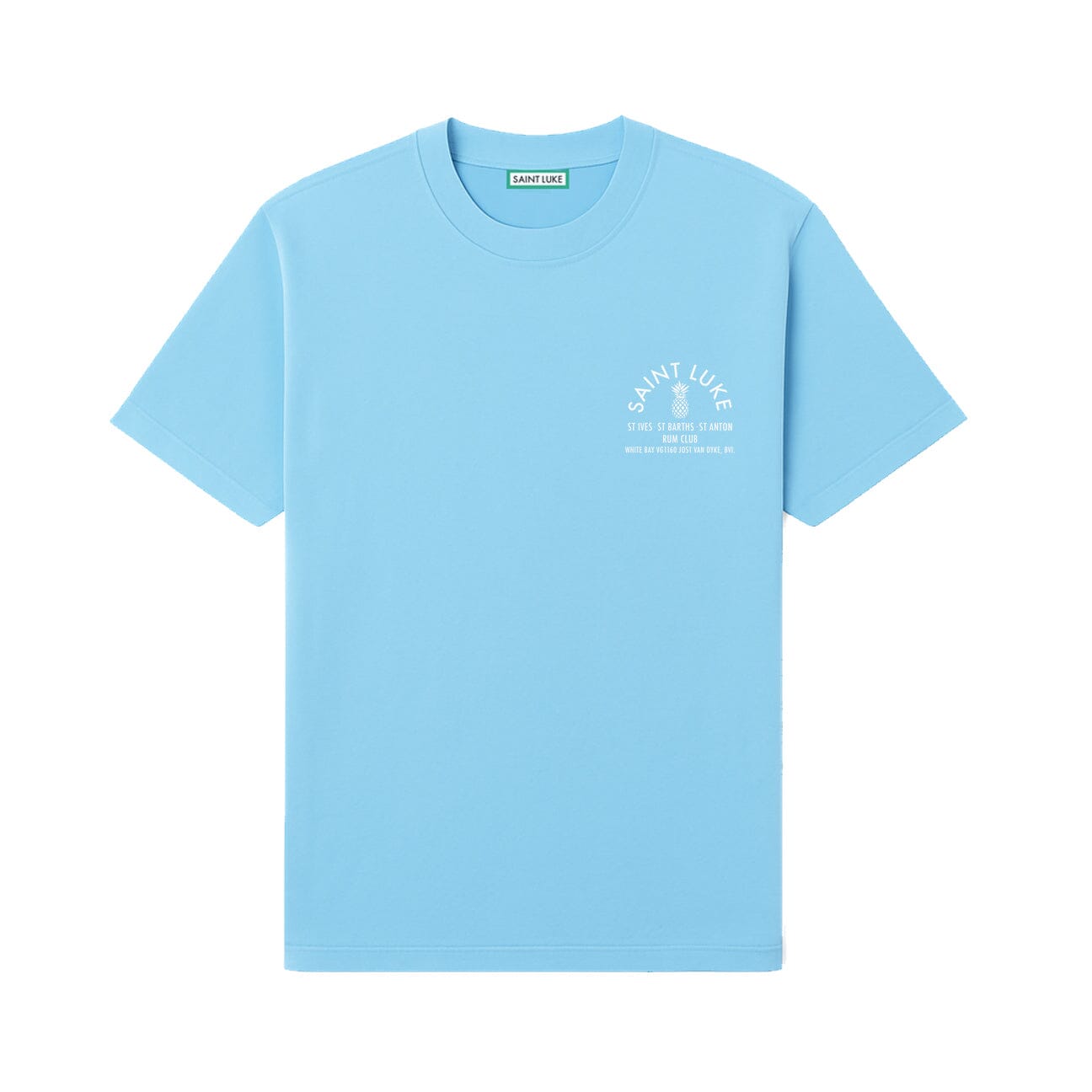 Rum Club T-Shirt in Bleached Out Blue