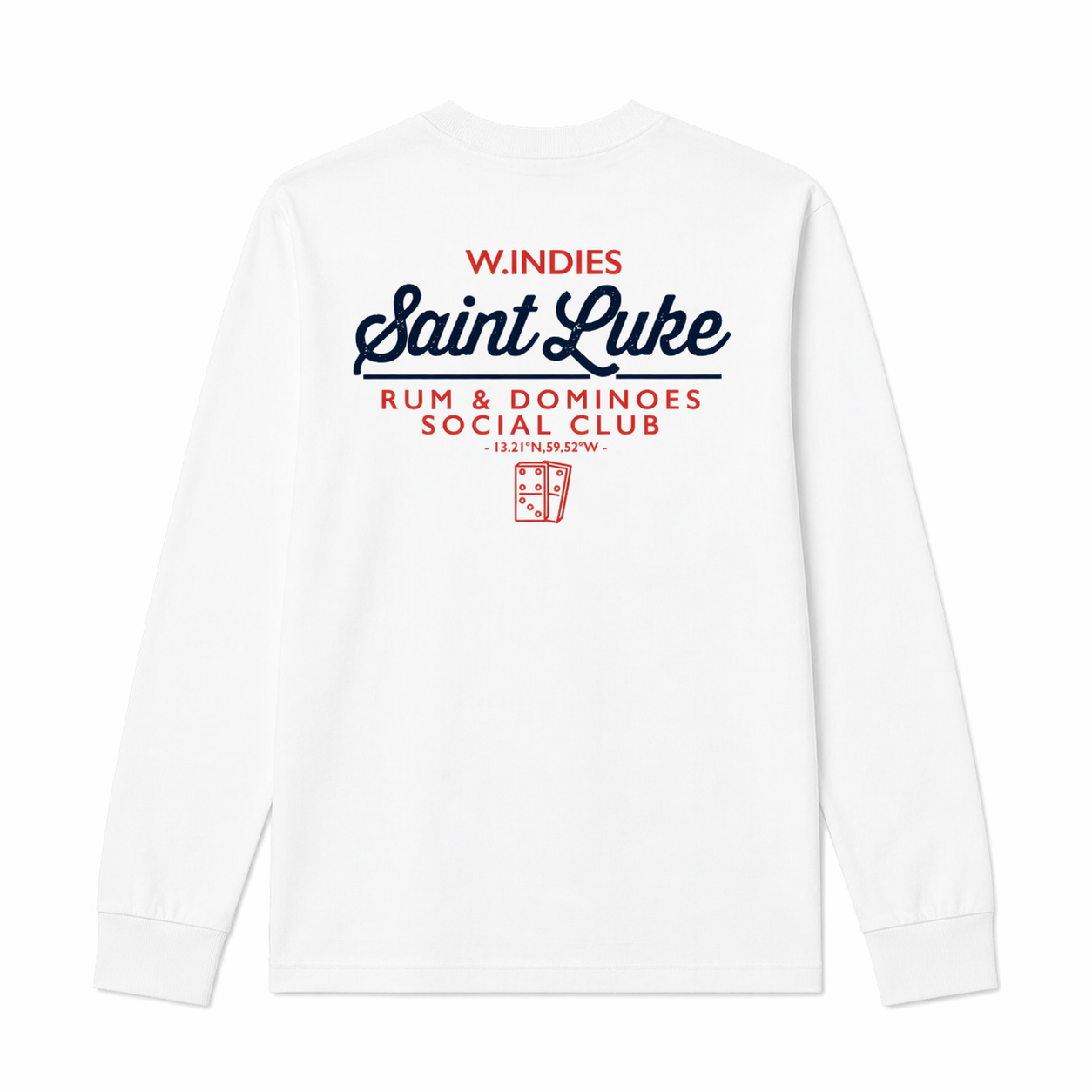 Saint Luke Long Sleeved Rum & Dominos T-Shirt