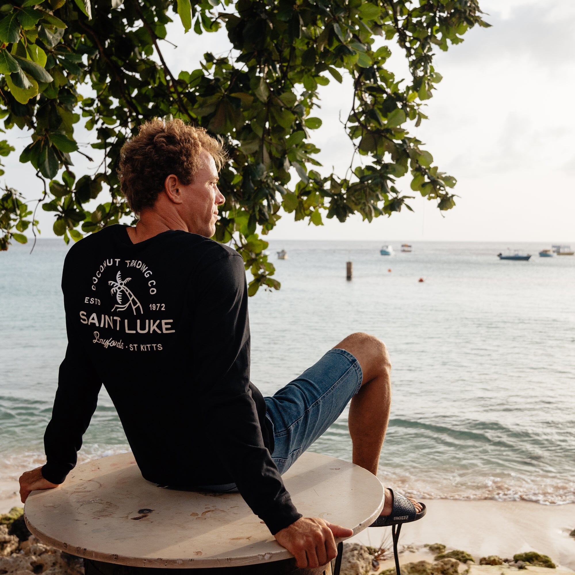 Saint Luke Long Sleeved Coconut Trading T-Shirt