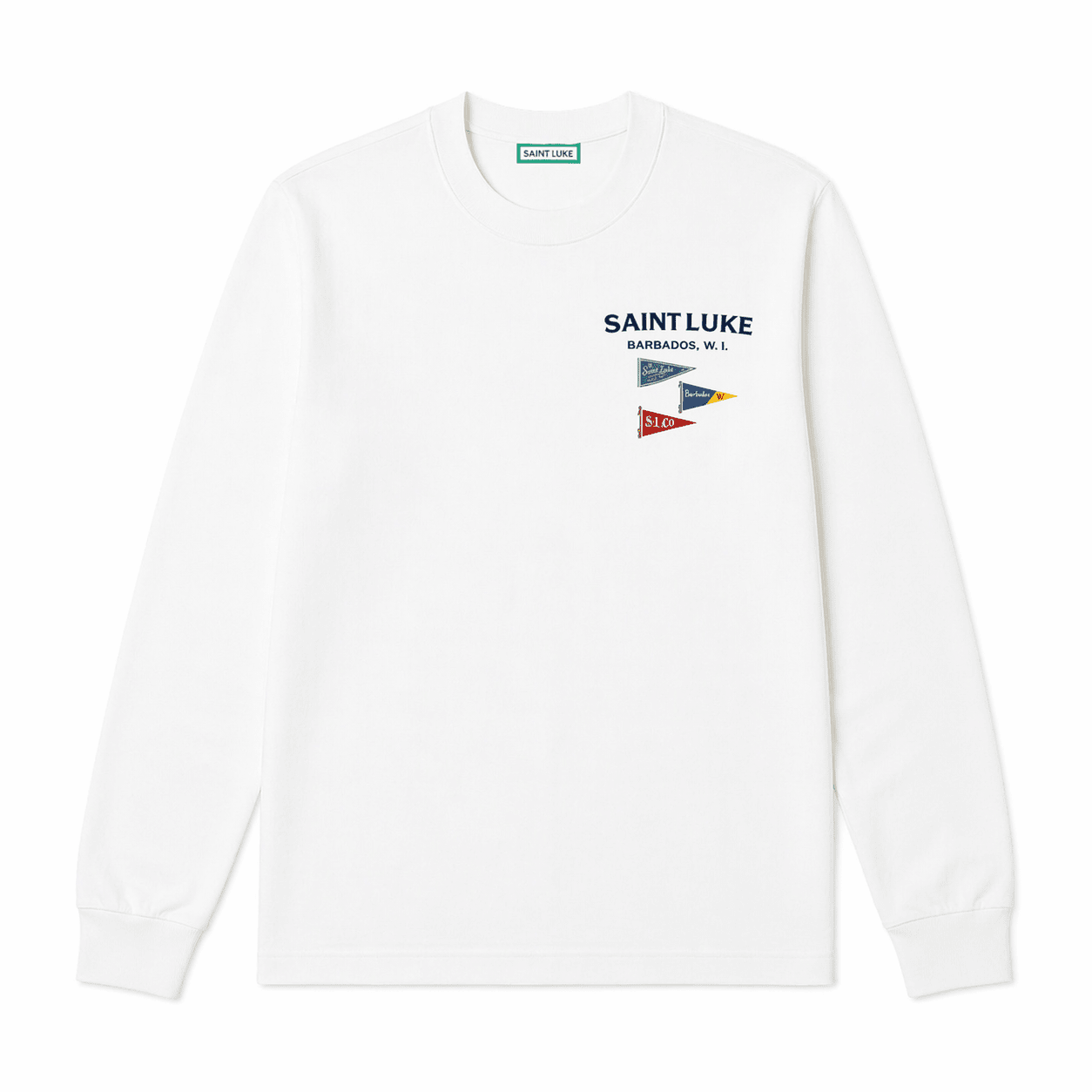 Saint Luke Long Sleeved Pennant Flag T-Shirt