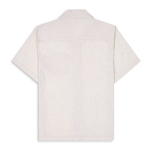 Saint Luke Bequia Linen Shirt in White Sand