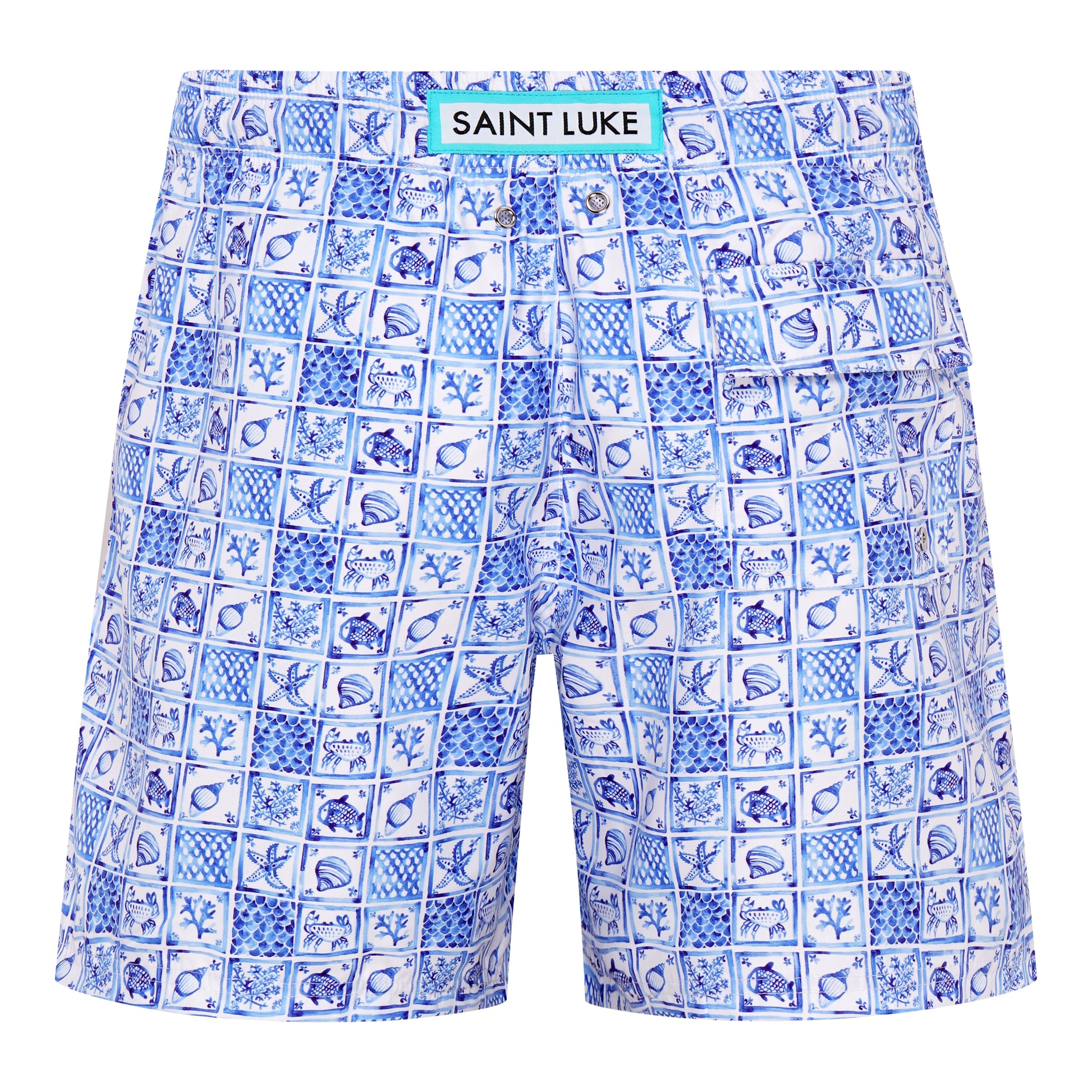 Saint Luke Mykonos Mosaic Swim Shorts