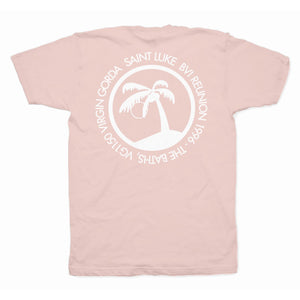 Saint Luke BVI Reunion T-Shirt in Sun Bleached Pink