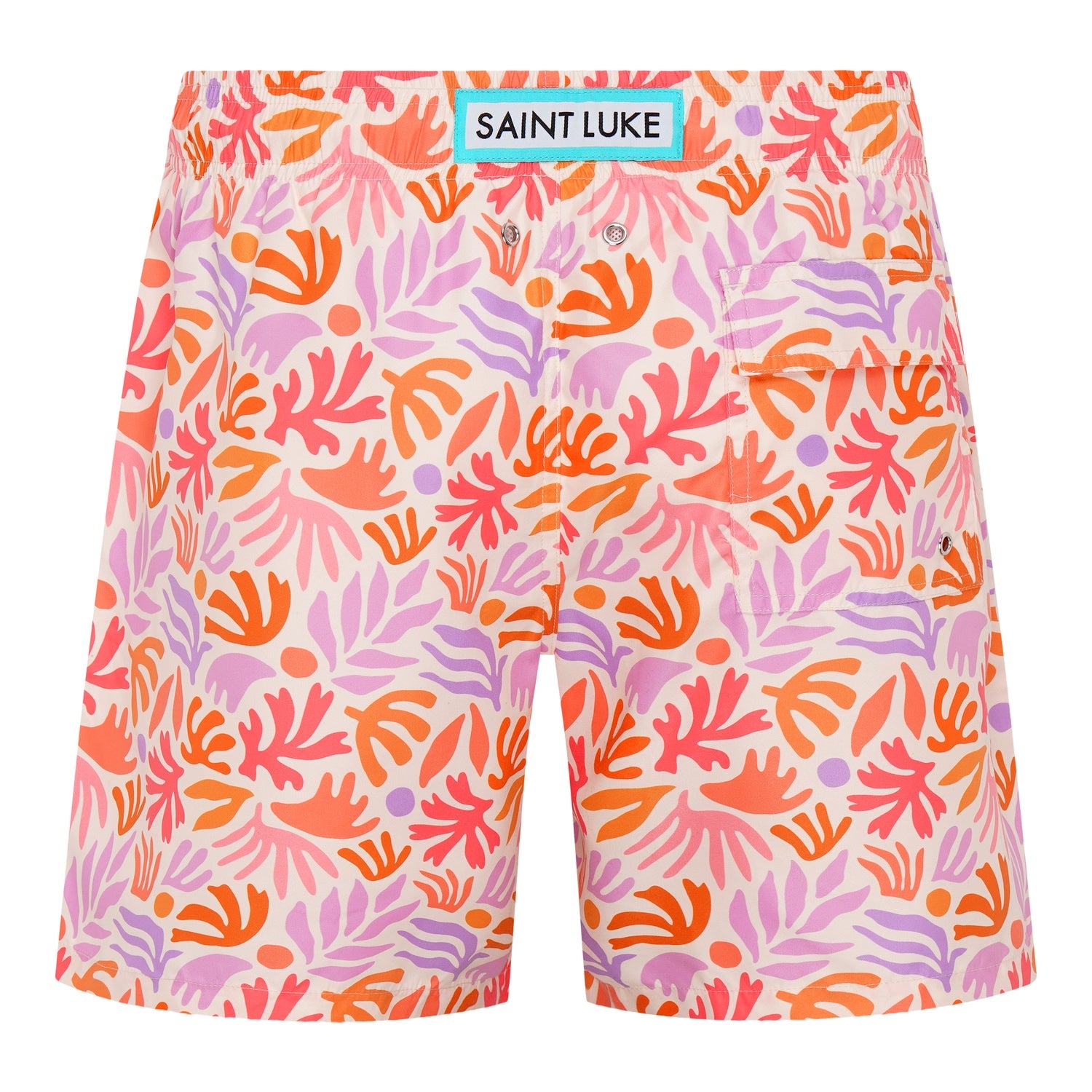 Saint Luke Caribbean Collage Swim Shorts