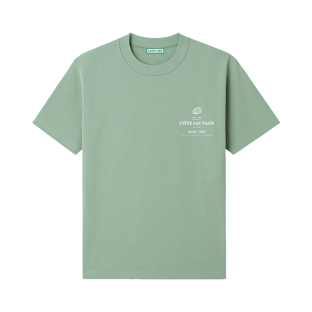 Saint Luke Côte Sauvage T-Shirt in Sage Green