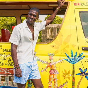 Saint Luke Bequia Linen Shirt in White Sand