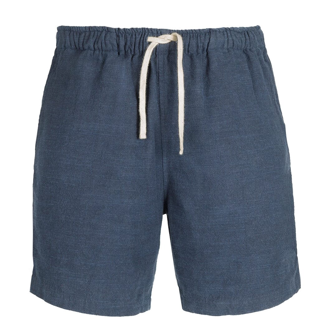 Saint Luke Navy Cotton Drawstring Shorts