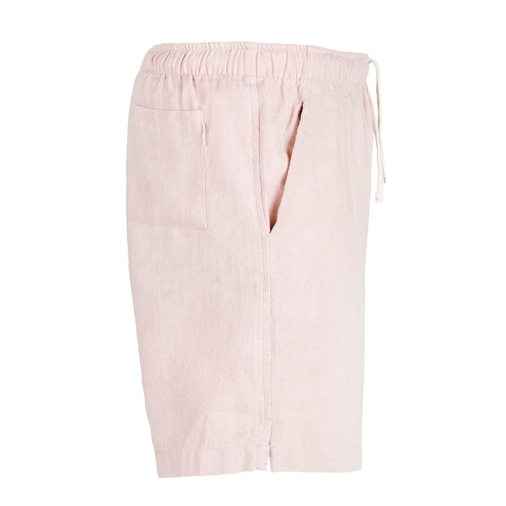 Saint Luke Pink Linen Drawstring Shorts