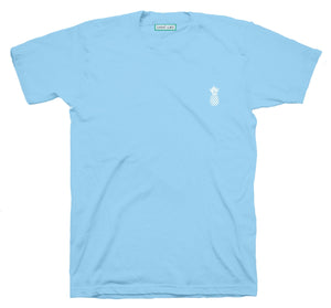 Saint Luke Rum Club T-Shirt in Bleached Out Blue