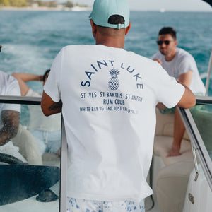 Saint Luke Rum Club T-Shirt in White