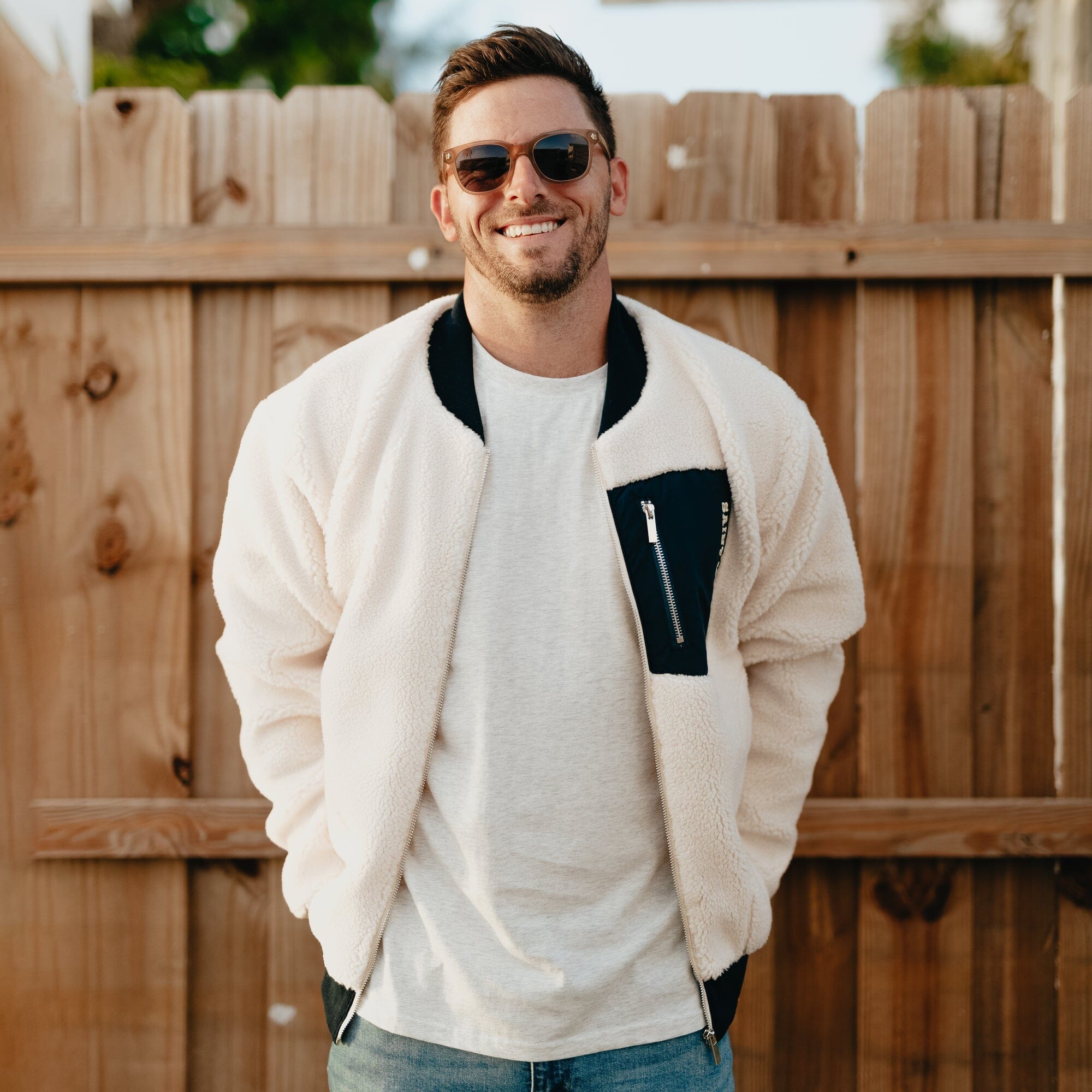Saint Luke Fleece Bomber Jacket
