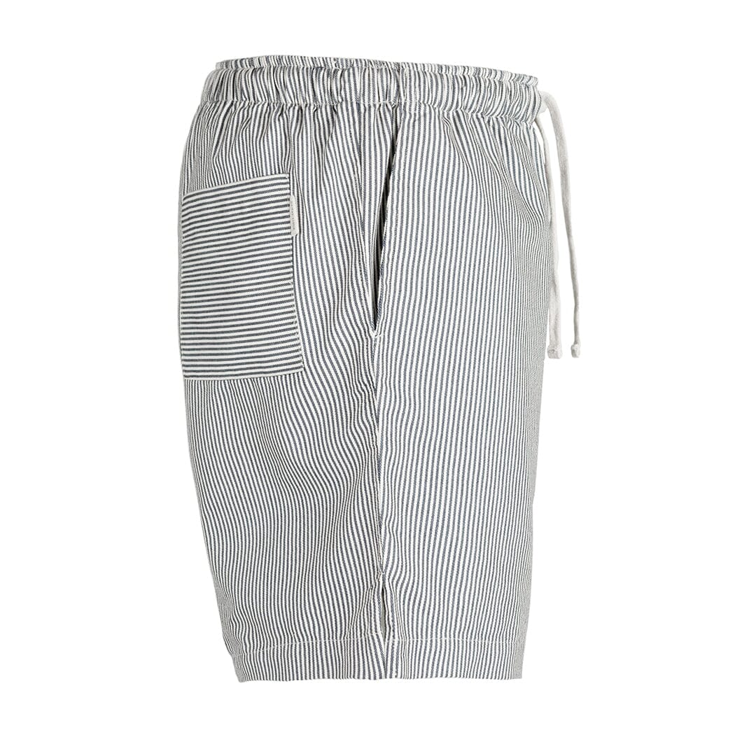 Saint Luke Striped Cotton Drawstring Shorts