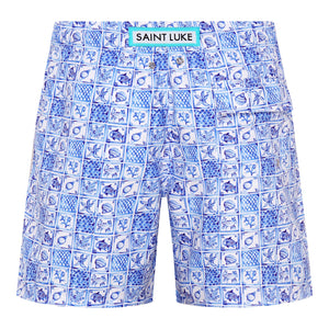 Saint Luke Mykonos Mosaic Swim Shorts