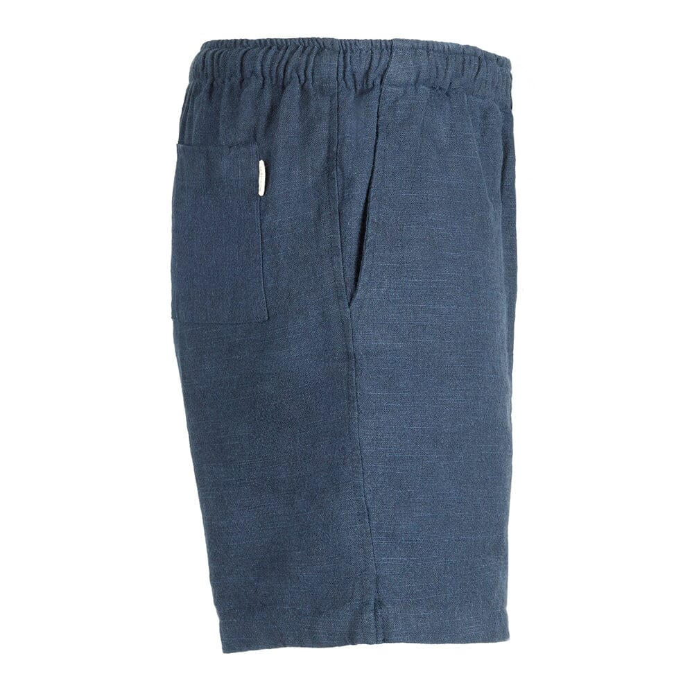 Saint Luke Navy Cotton Drawstring Shorts