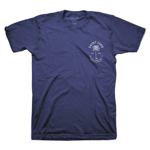 Saint Luke Palm Plantation Co. T-Shirt in Navy